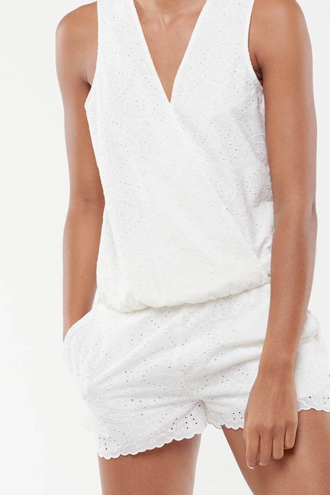 Yalina white playsuit