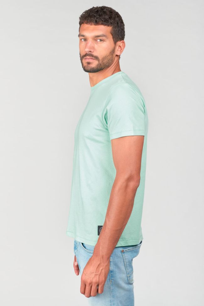 Turquoise blue Brown t-shirt