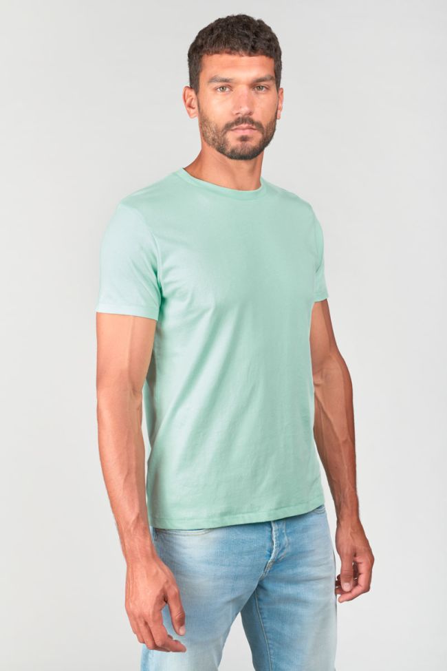 Turquoise blue Brown t-shirt
