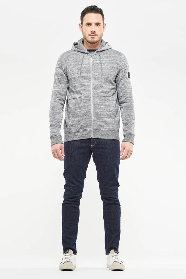 Leton gray zip hoodie