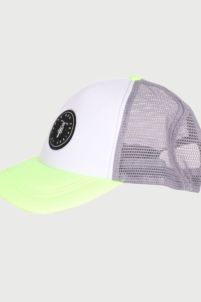 Plum neon green cap