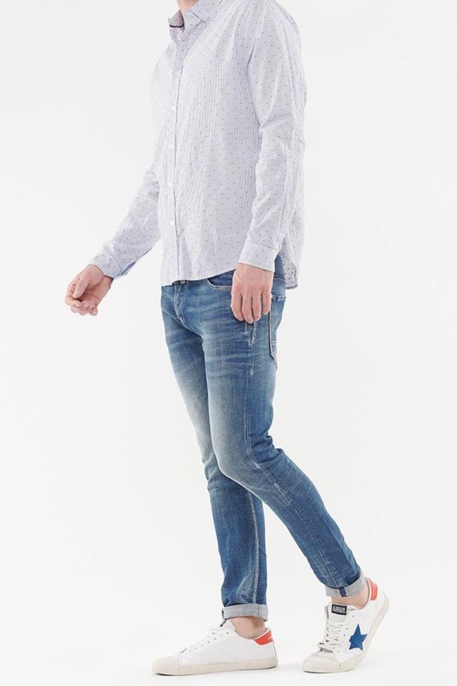 White Risol shirt with decorative patterns