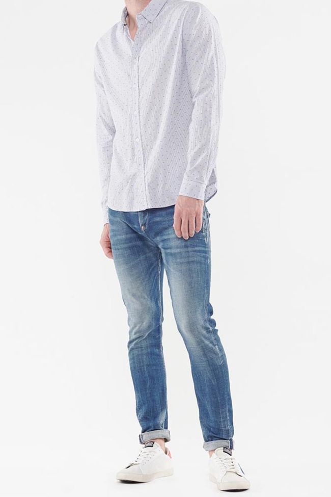 White Risol shirt with decorative patterns