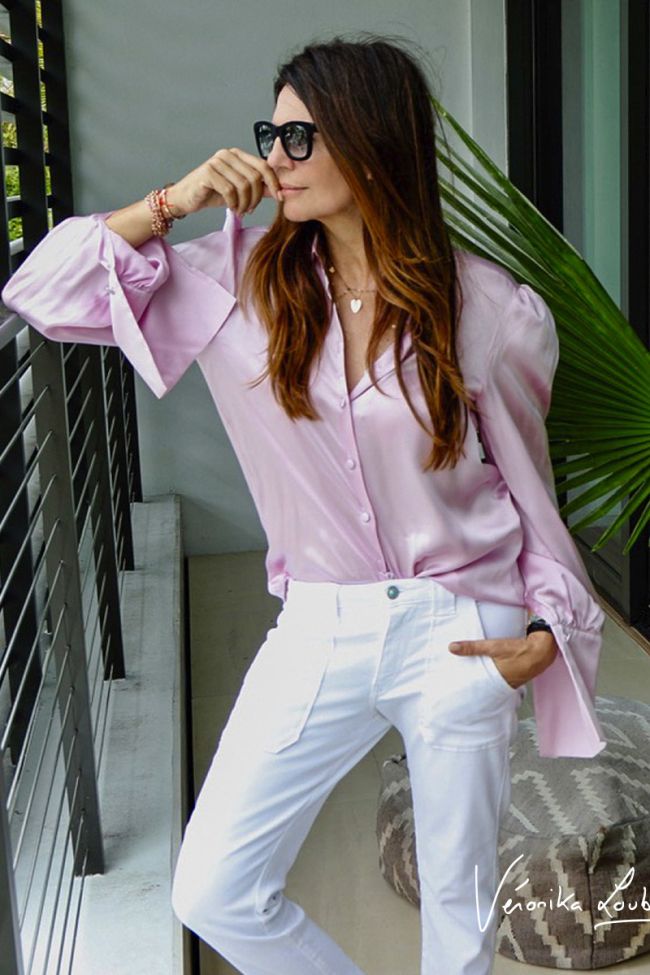 Jeans 200/43 Boyfit GK white by Véronika Loubry