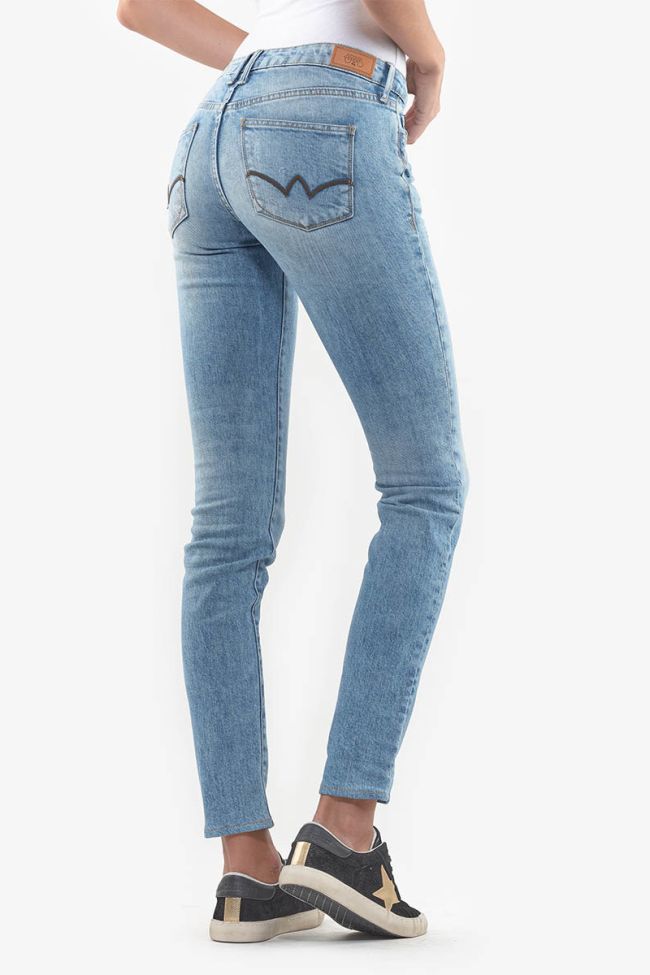 Basic stonewashed light blue jeans 300/16 N°5