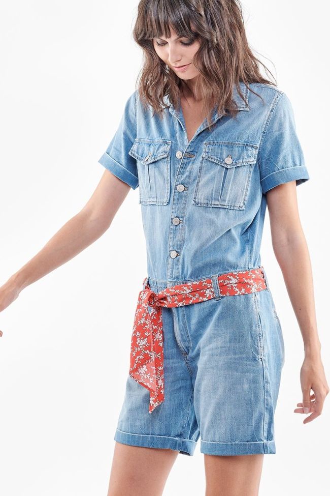 Blue Adams jeans jumpsuit