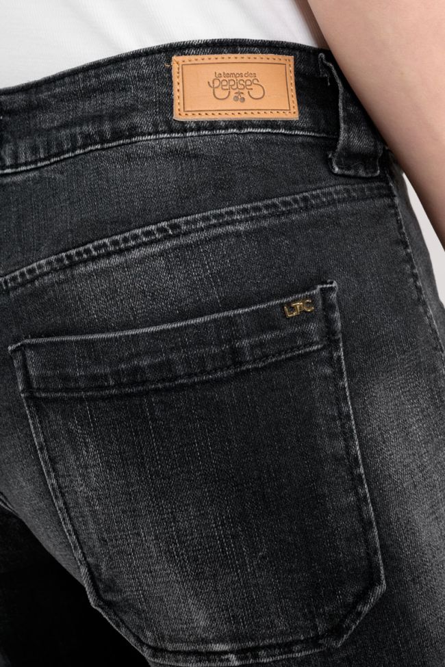 Bloom black denim shorts