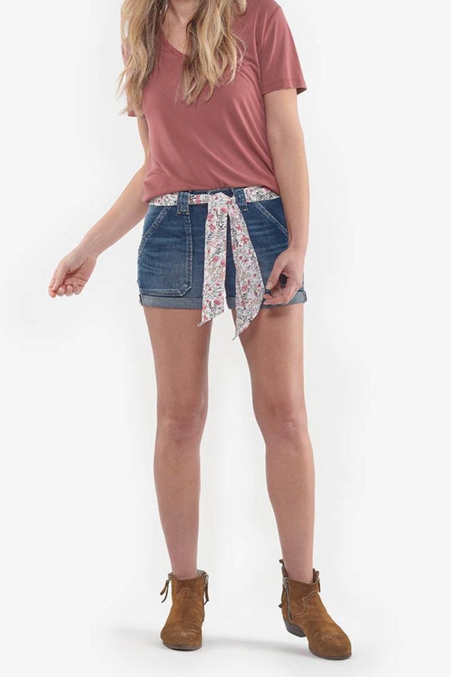 Bloom blue denim shorts