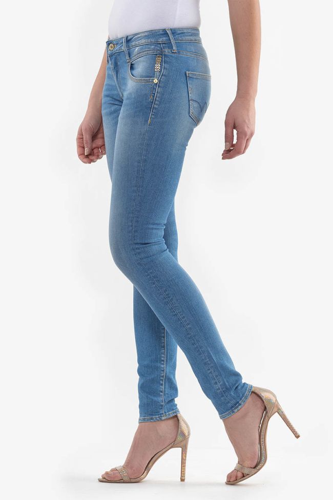 Stonewashed light blue Power Skinny Chili Jeans N°4