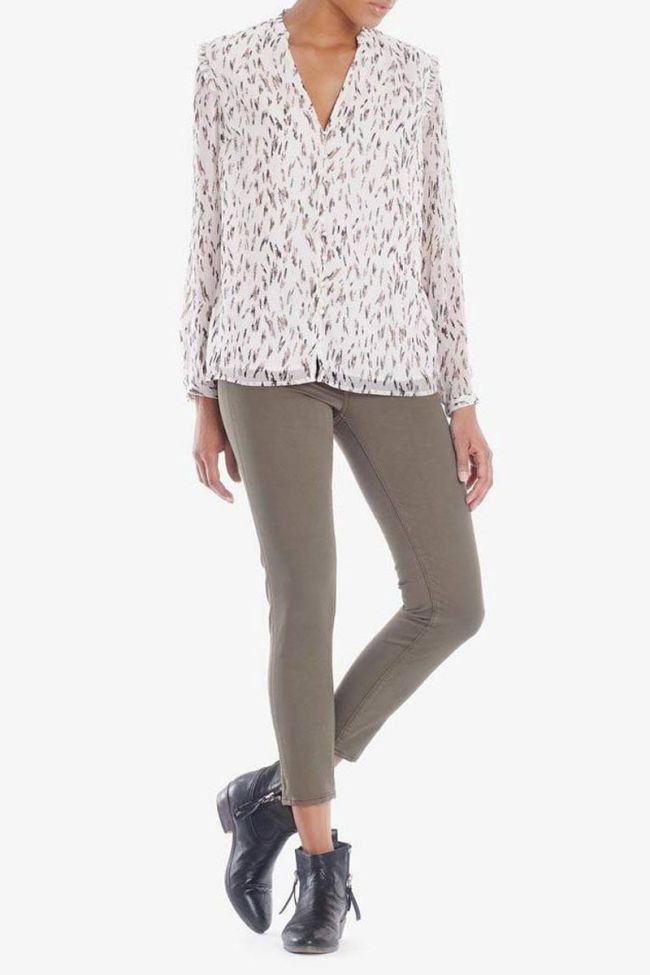 Hill pulp slim 7/8th jeans khaki