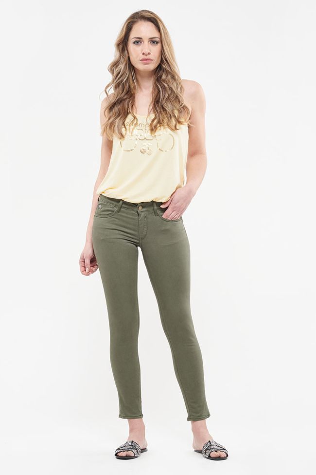 Hill pulp slim 7/8th jeans khaki