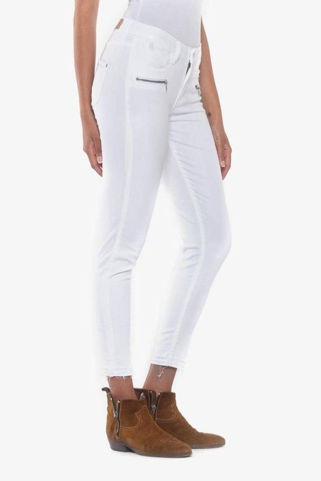 7/8th Kiev Power Skinny white jeans