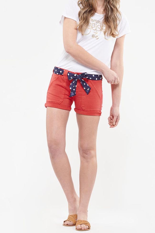 Red Olsen denim shorts