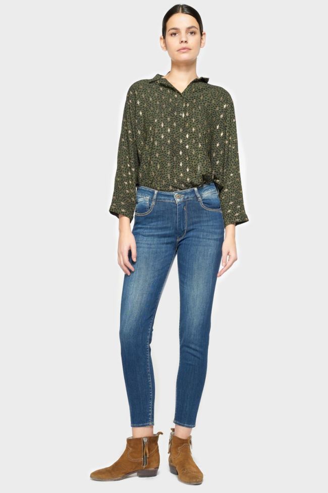 Jeans pulp slim high waist 7/8th blue N°2