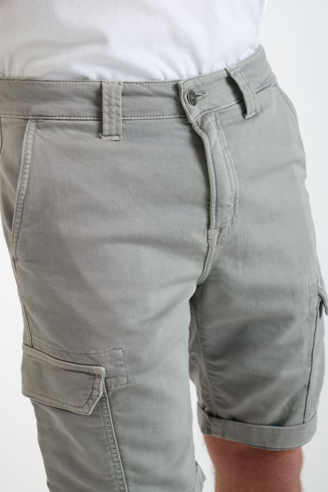 Grey Jogg Damon army-style Bermuda shorts
