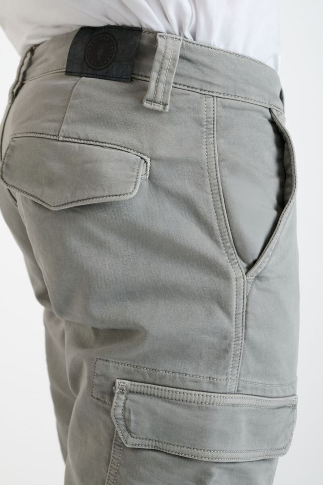 Grey Jogg Damon army-style Bermuda shorts