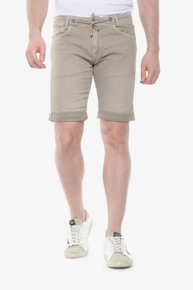 Beige Jogg Bermuda shorts