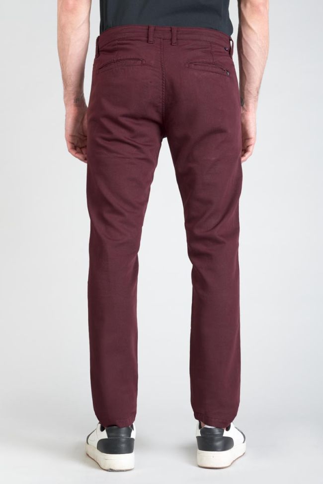 Pantalon chino Jogg Kurt bordeaux