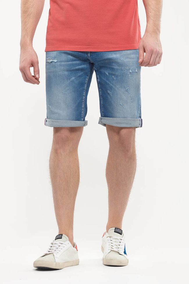Stonewashed blue Laredo Bermuda destroy shorts