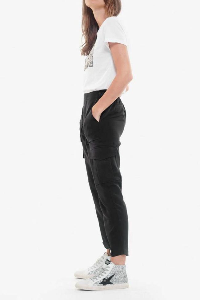 Esmera black cargo trousers