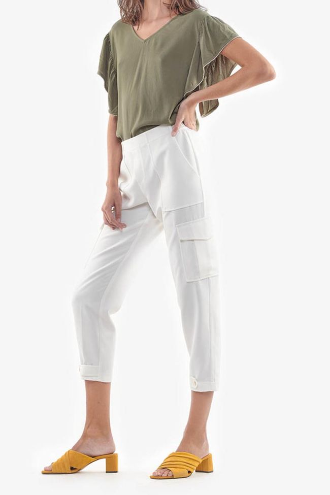 Esmera off-white cargo trousers
