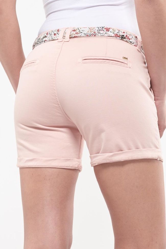 Live light pink chino shorts