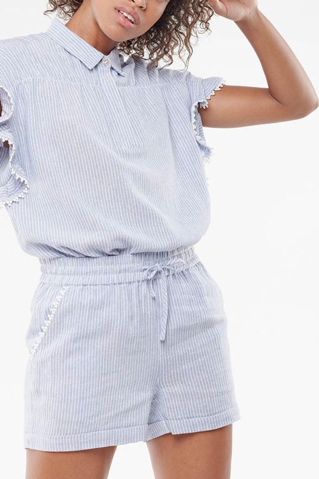 Linen Zora Blue Short