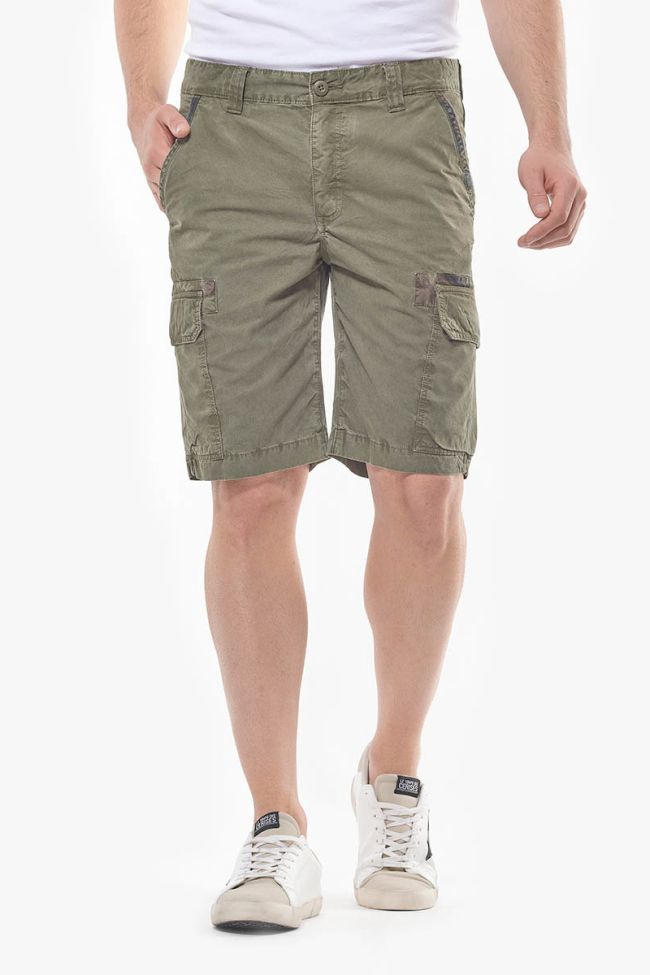 Khaki Matt Bermuda shorts