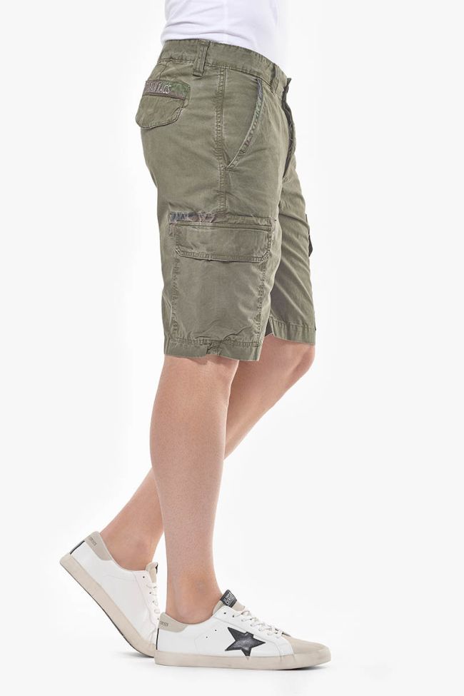 Khaki Matt Bermuda shorts