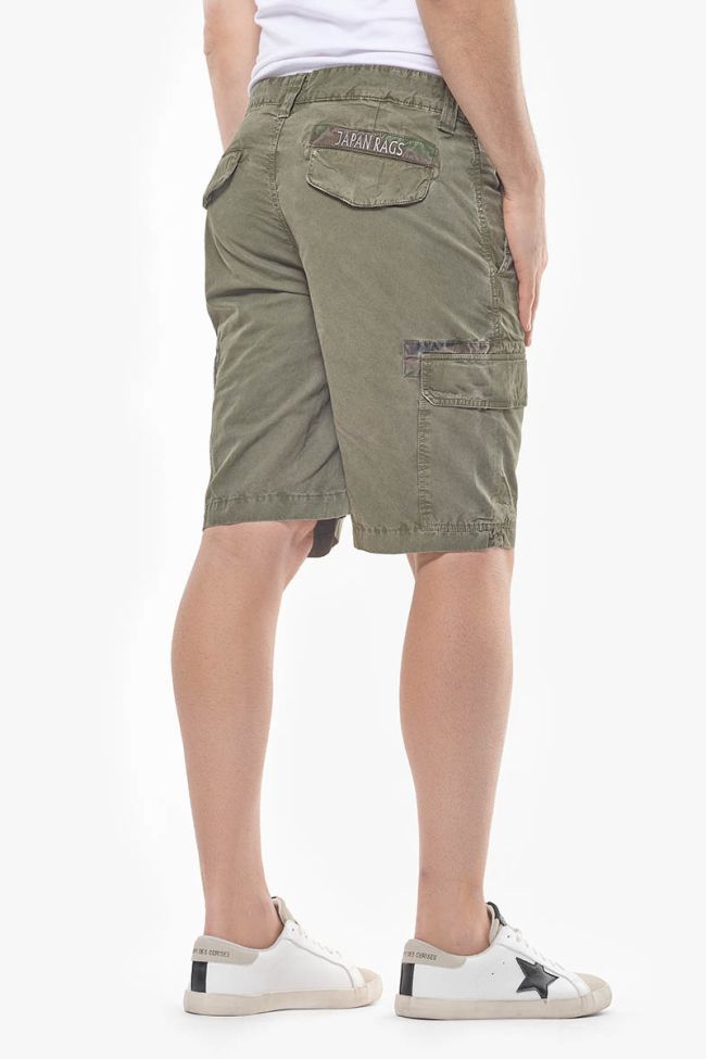 Khaki Matt Bermuda shorts