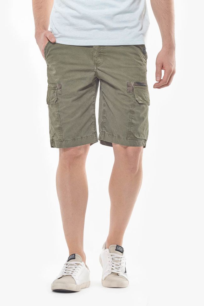 Khaki Matt Bermuda shorts