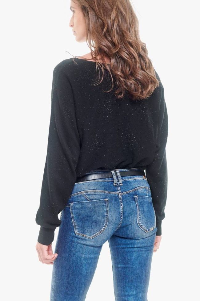 Black leather Célia belt