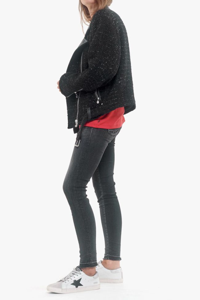 Black Alisson biker jacket