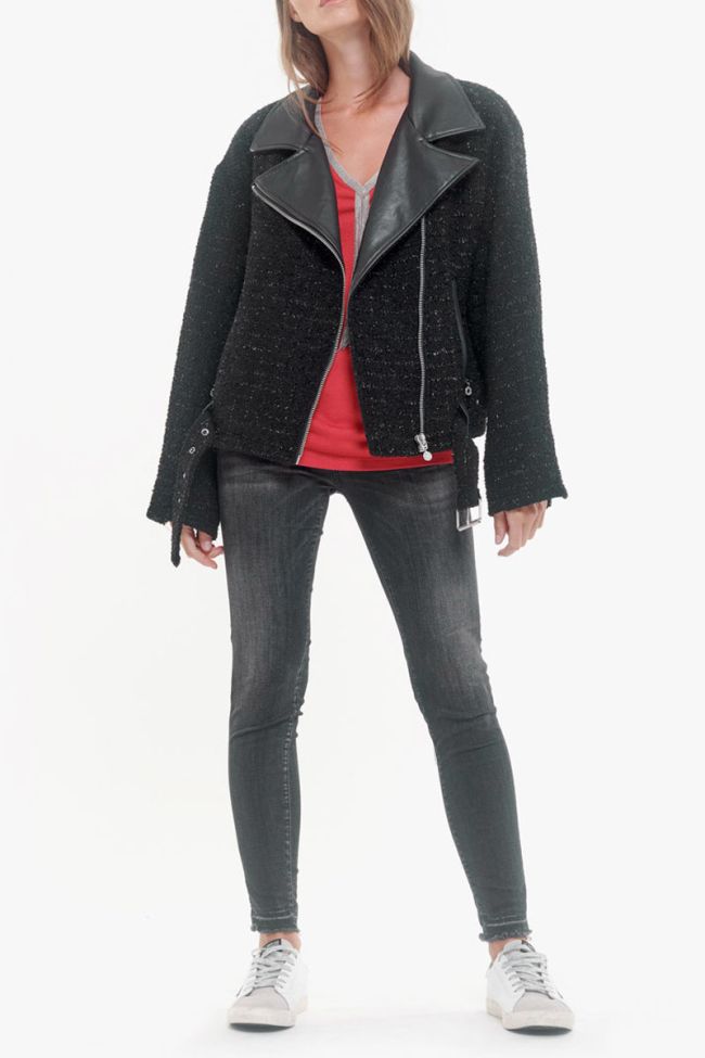 Black Alisson biker jacket