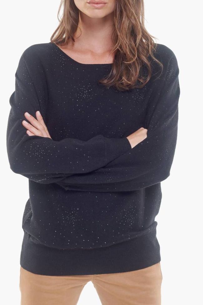 Glittery black Betsy pullover