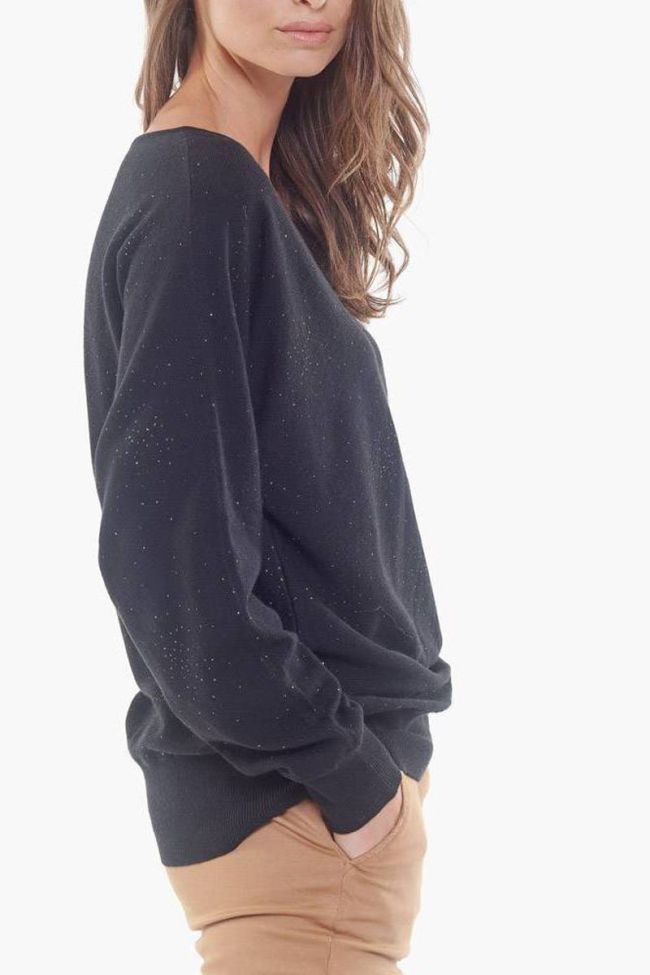 Glittery black Betsy pullover