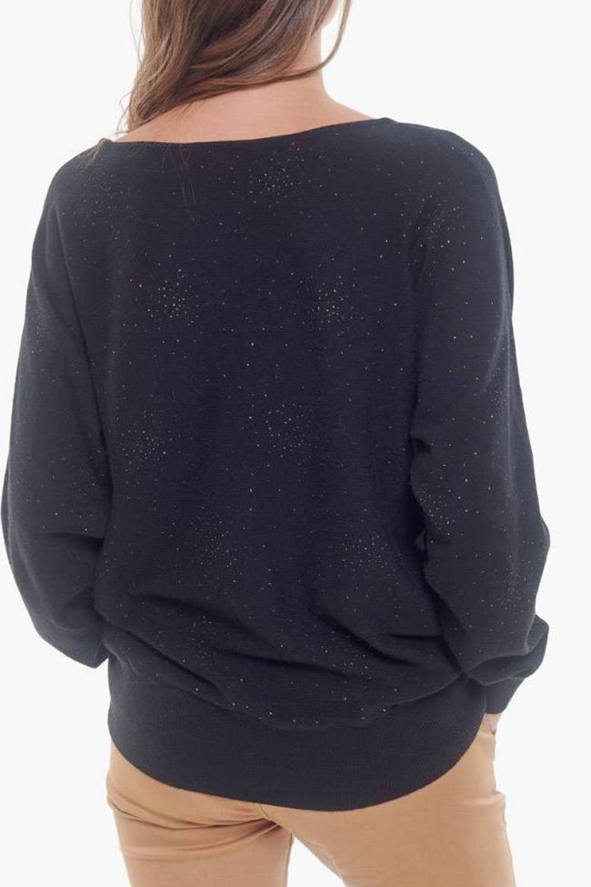 Glittery black Betsy pullover