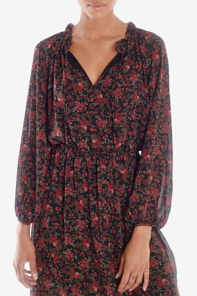 Mid-length red Damia dress