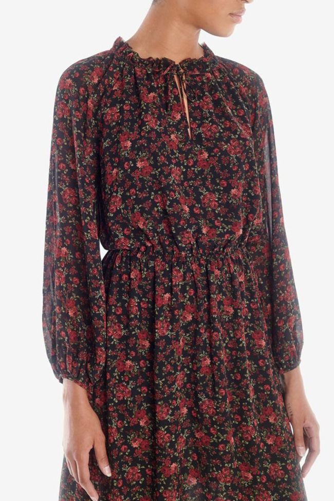 Mid-length red Damia dress