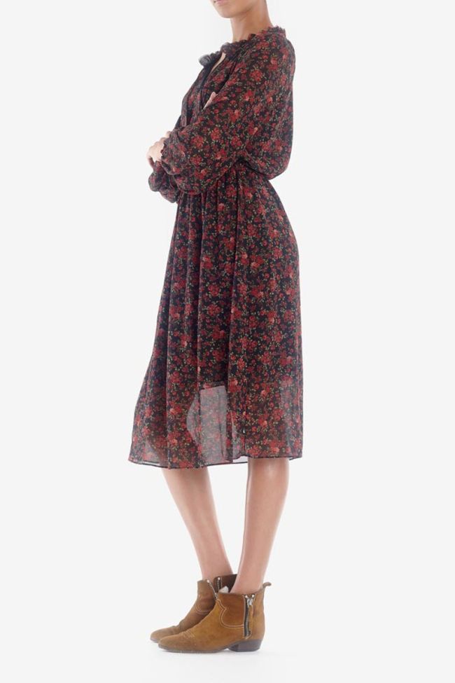 Mid-length red Damia dress