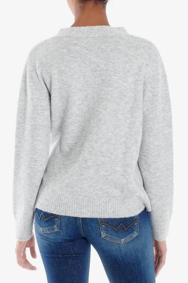 Grey Danie wrap cardigan