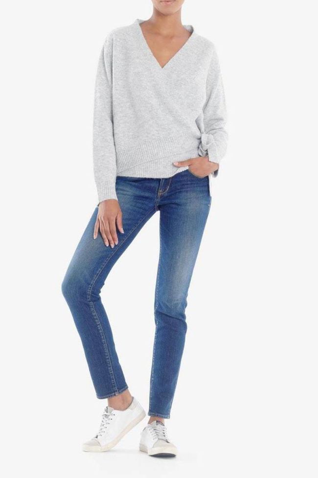 Grey Danie wrap cardigan