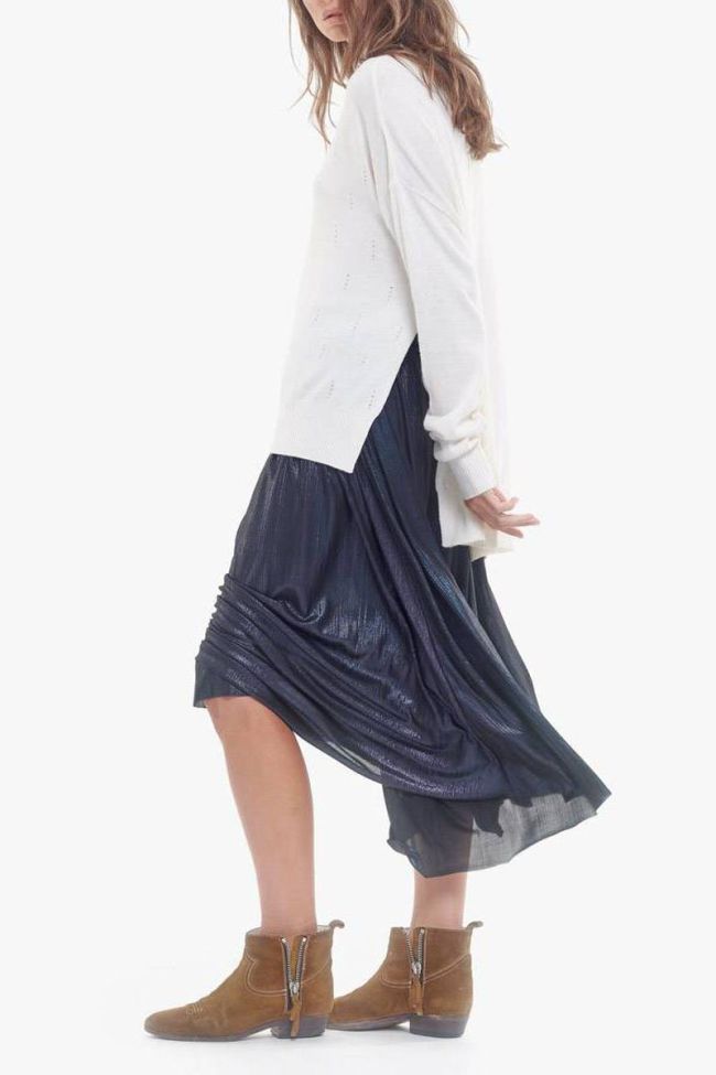 Navy Map skirt