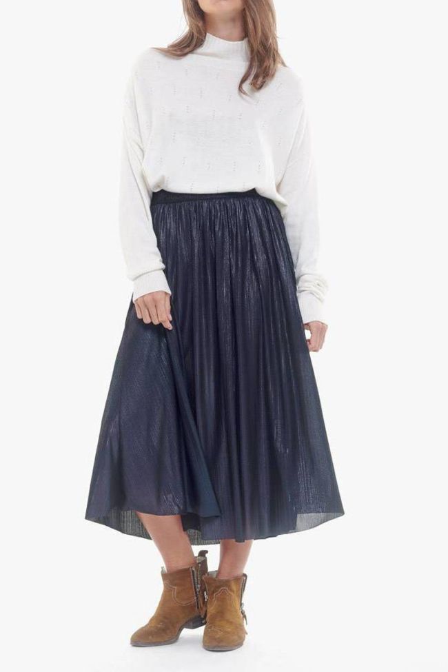 Navy Map skirt