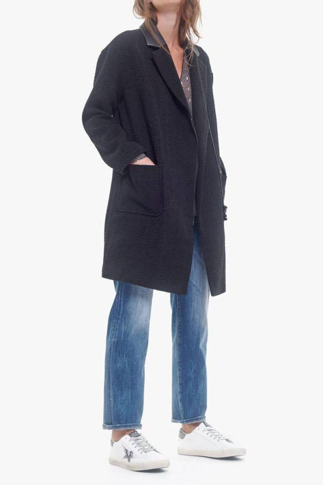 Black asymetrical Michou coat
