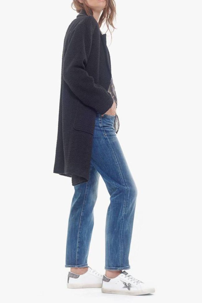 Black asymetrical Michou coat