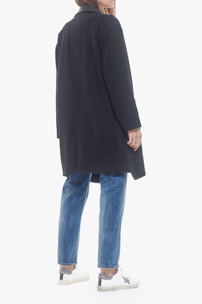 Black asymetrical Michou coat