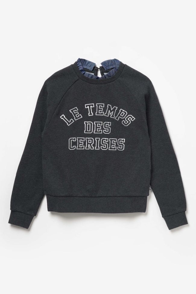 Printed dark grey Chapigi sweatshirt