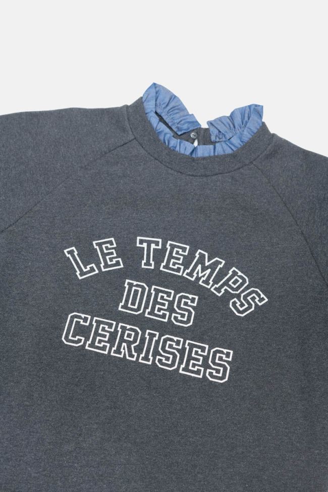 Printed dark grey Chapigi sweatshirt