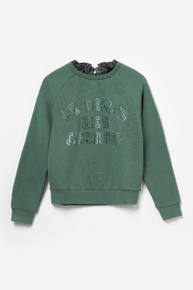 Printed forest green Chapigi sweatshirt